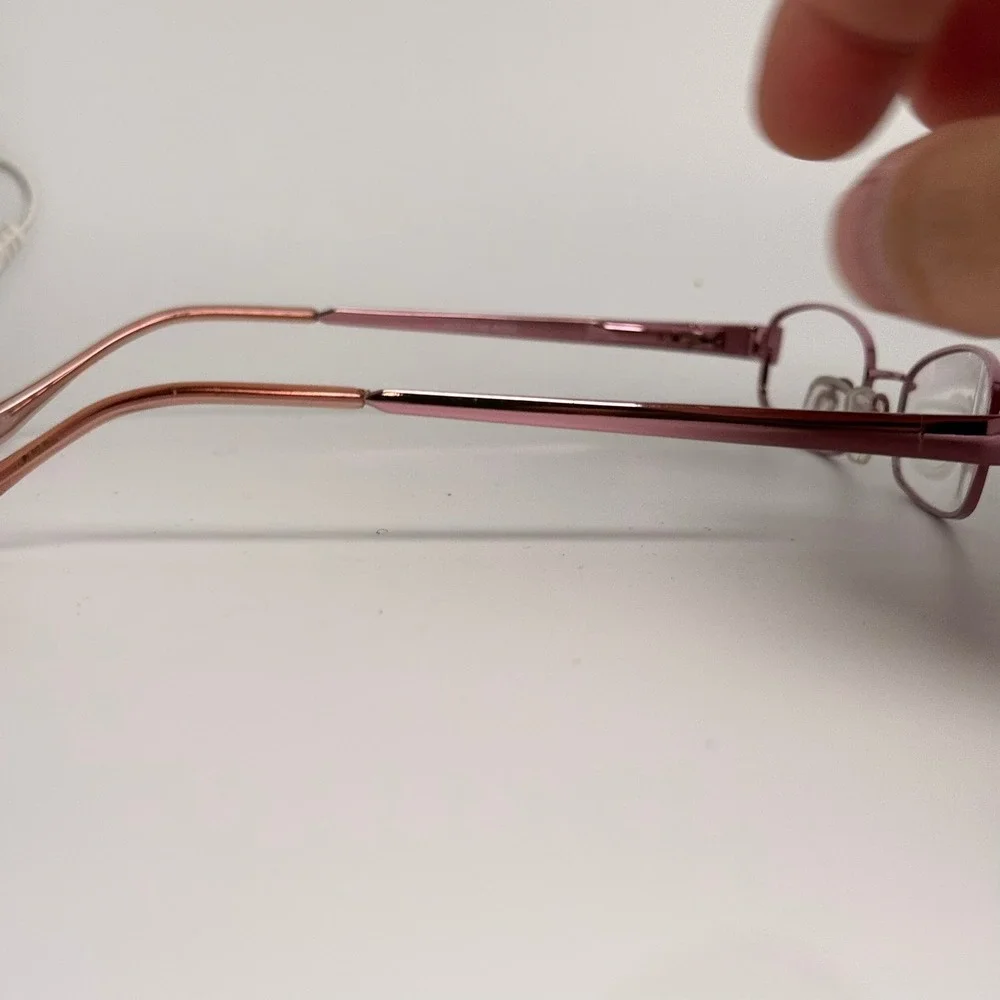 Modern Times Nifty Rose Pink Oval Metal Eyeglass Frames 49-17-140